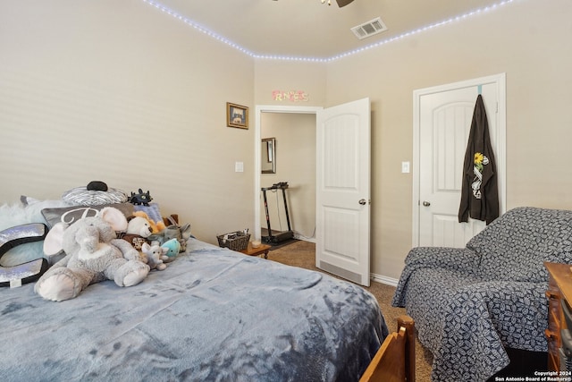 5018 Italica Rd, San Antonio, TX 78253 - bedroom featuring baseboards, visible vents, and carpet