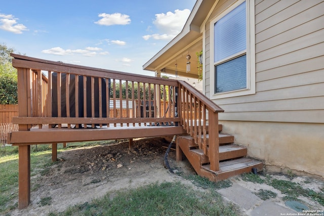 5018 Italica Rd, San Antonio, TX 78253 - view of wooden deck