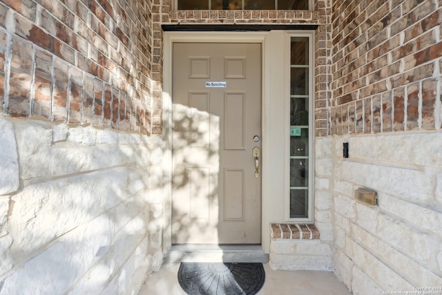 5018 Italica Rd, San Antonio, TX 78253 - view of exterior entry featuring brick siding and stone siding