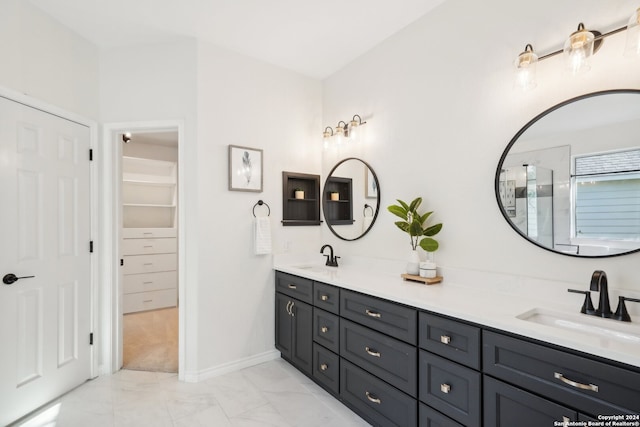 bathroom featuring vanity