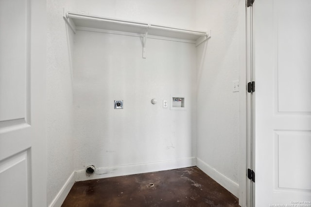 washroom featuring hookup for a washing machine, gas dryer hookup, and electric dryer hookup