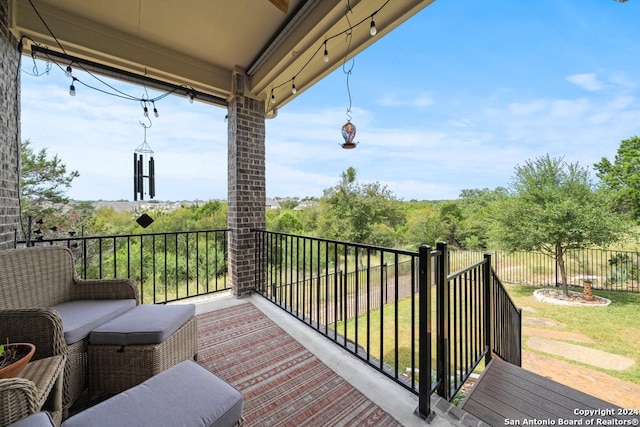 view of balcony