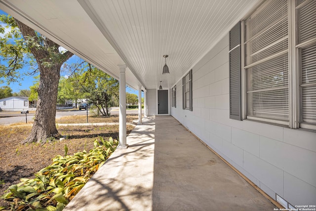 view of patio with covered porch