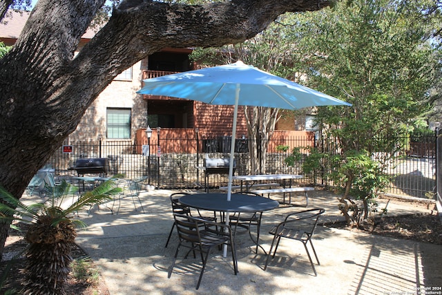 view of patio / terrace featuring area for grilling