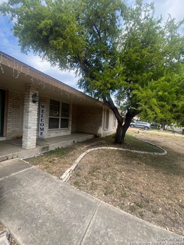 view of side of property