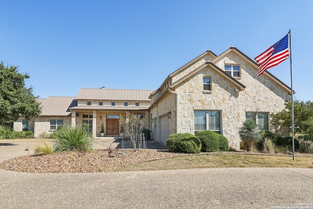 view of front of house featuring a garage