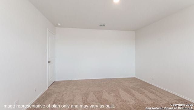 view of carpeted empty room