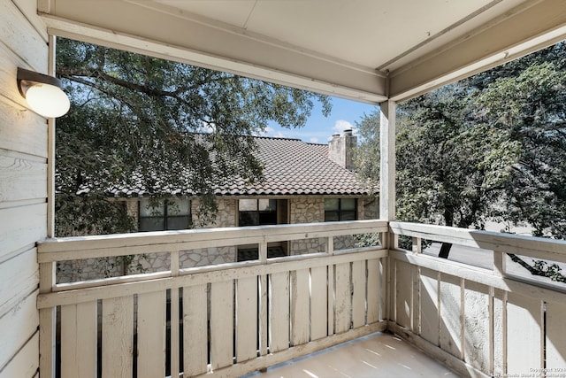 view of balcony