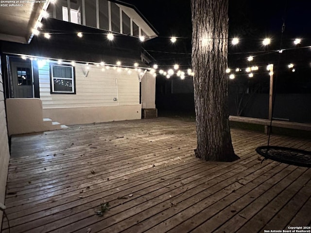 722 E Drexel Ave, San Antonio, TX 78210 - view of deck at twilight