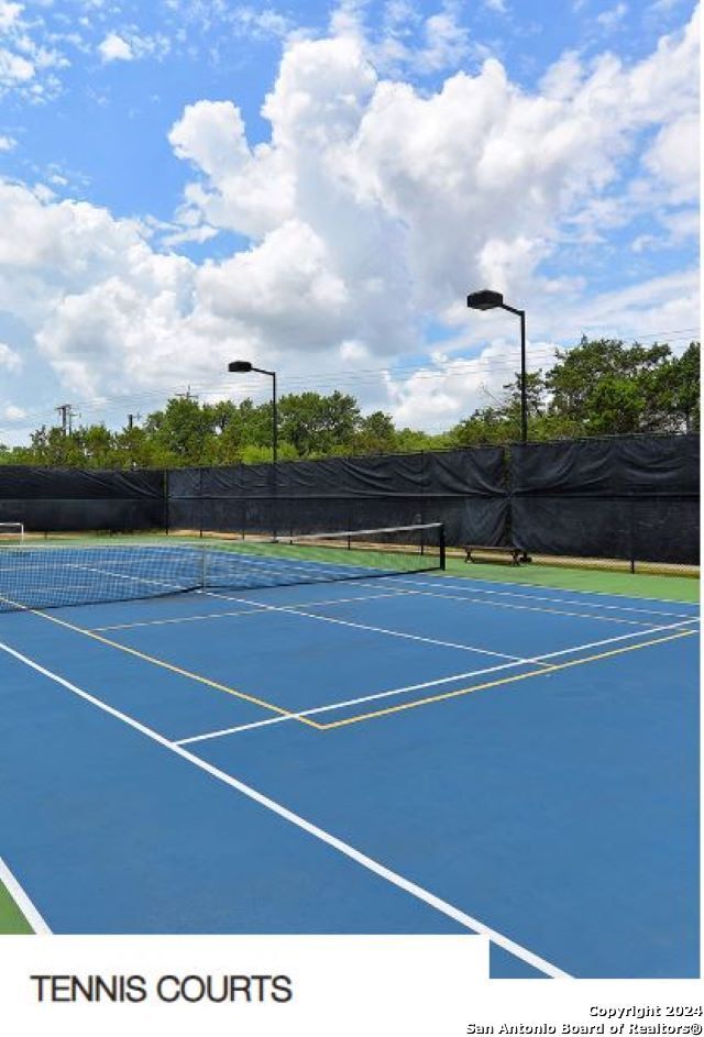 view of tennis court