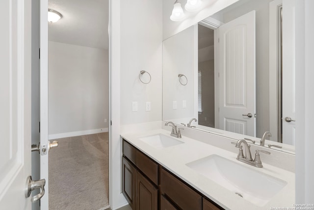 bathroom with vanity