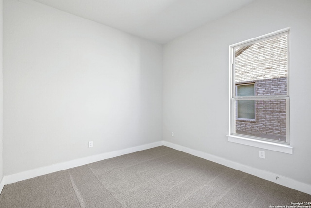 view of carpeted empty room