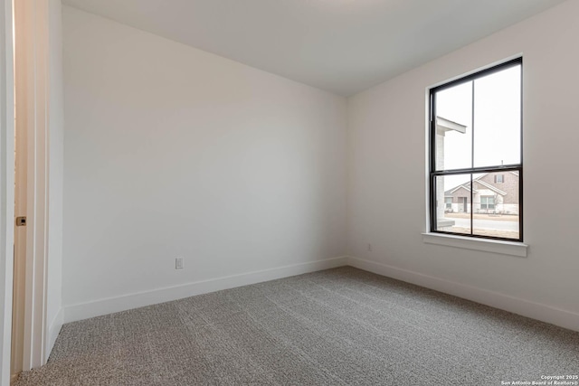 view of carpeted empty room