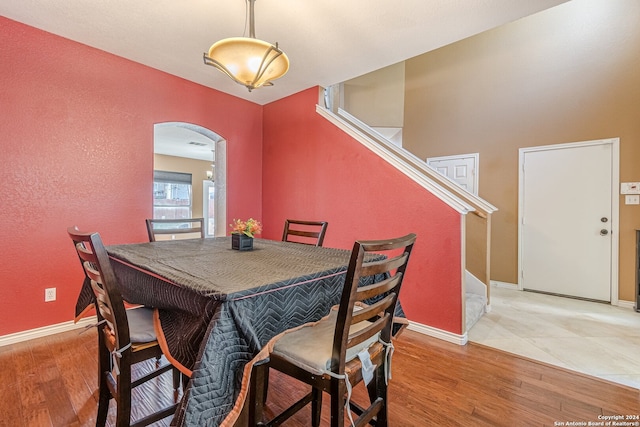 dining room featuring hardwood / wood-style floors