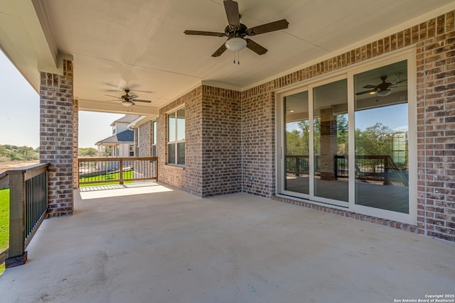 5014 Estates Oak Way, San Antonio, TX 78263 - view of patio / terrace with ceiling fan