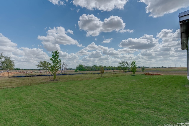 view of yard featuring a rural view