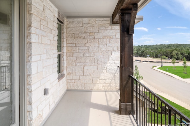 view of balcony