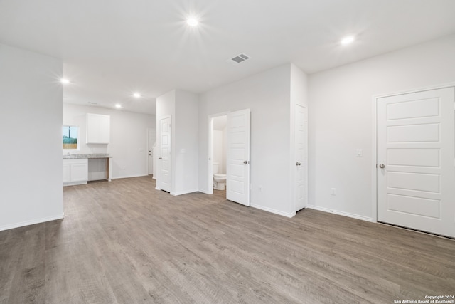 interior space featuring light hardwood / wood-style floors