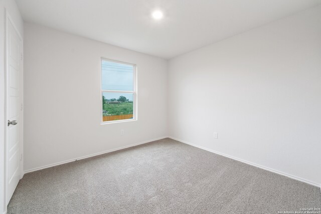 spare room with carpet floors