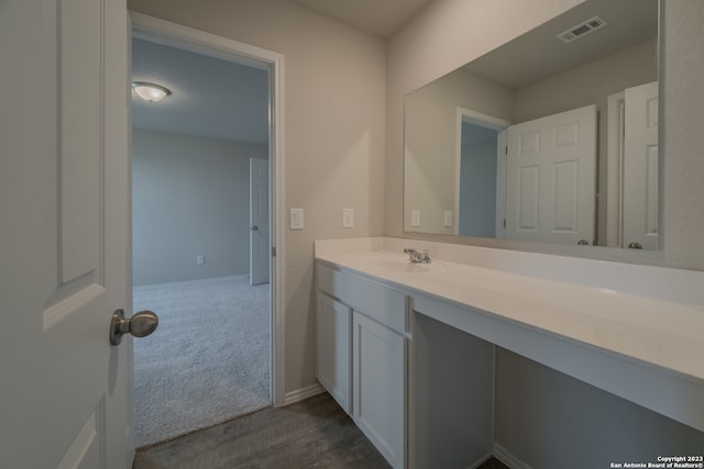 bathroom with vanity