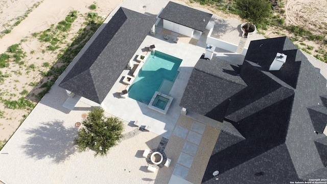 birds eye view of property