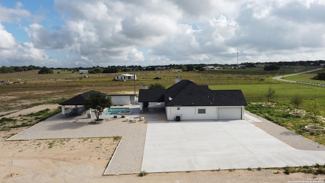 bird's eye view featuring a rural view