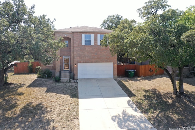 view of front of house featuring a garage