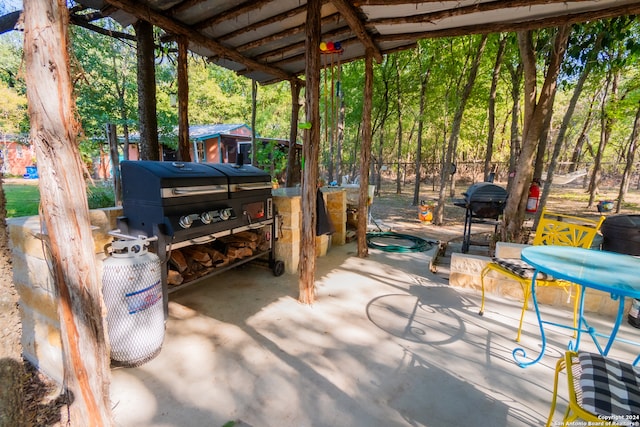 view of patio / terrace featuring grilling area