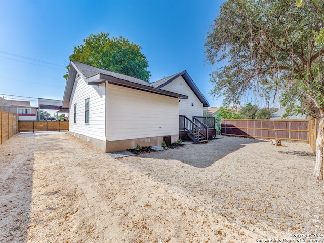 view of back of property