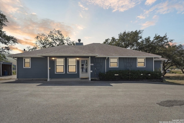 view of ranch-style home