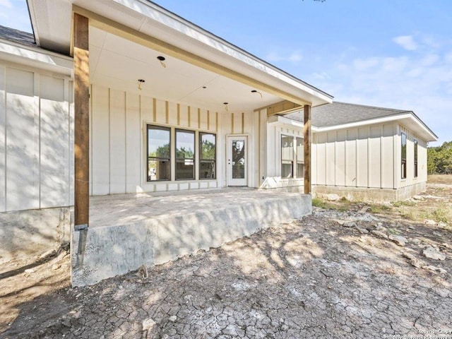 rear view of house with a patio area