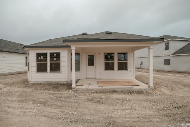 view of back of property