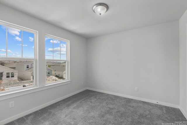 empty room featuring carpet flooring