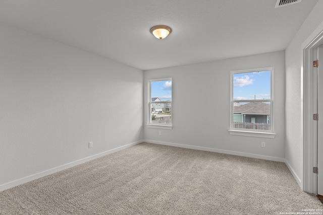 view of carpeted empty room