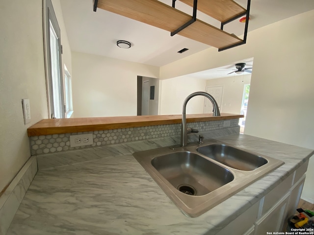 kitchen featuring sink