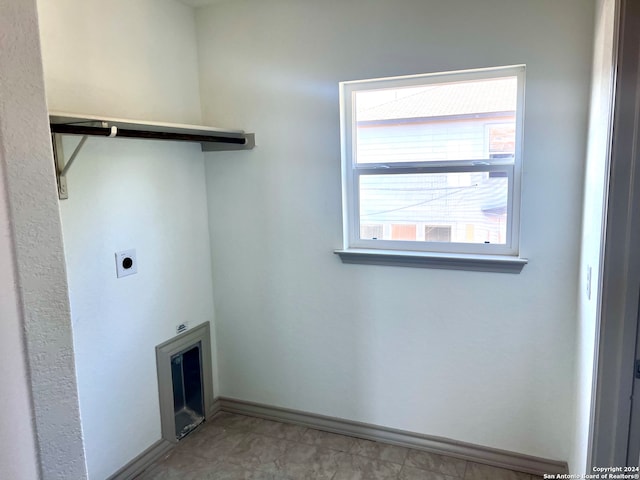 laundry area with electric dryer hookup