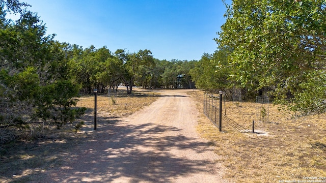 view of road featuring a rural view