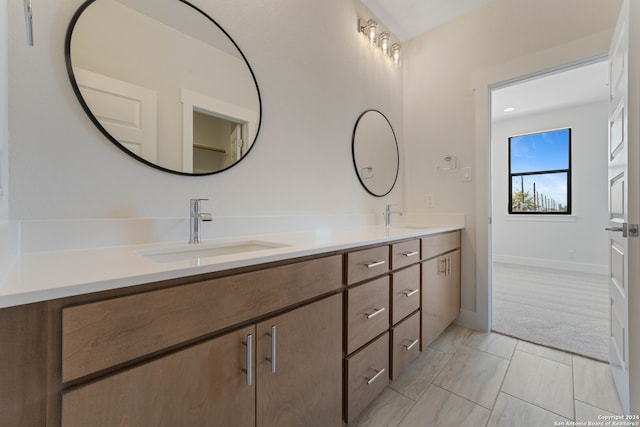 bathroom with vanity