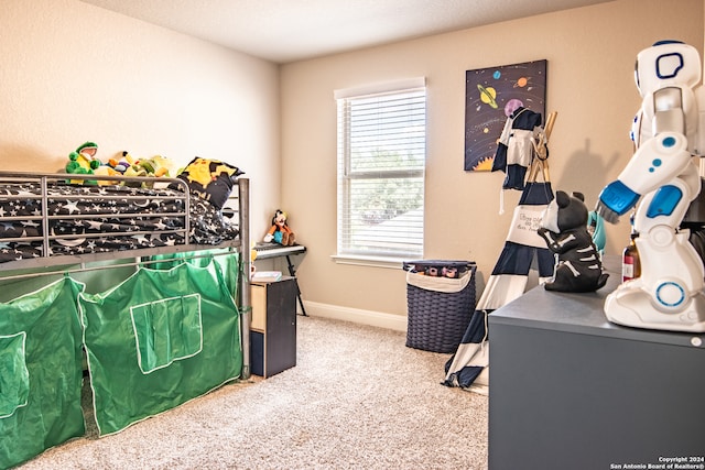 interior space featuring carpet flooring