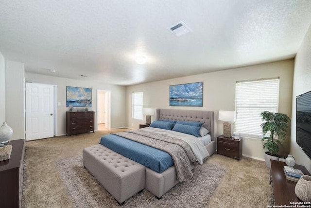 2815 Bandbury Oak, San Antonio, TX 78247 - bedroom featuring visible vents, baseboards, and light colored carpet