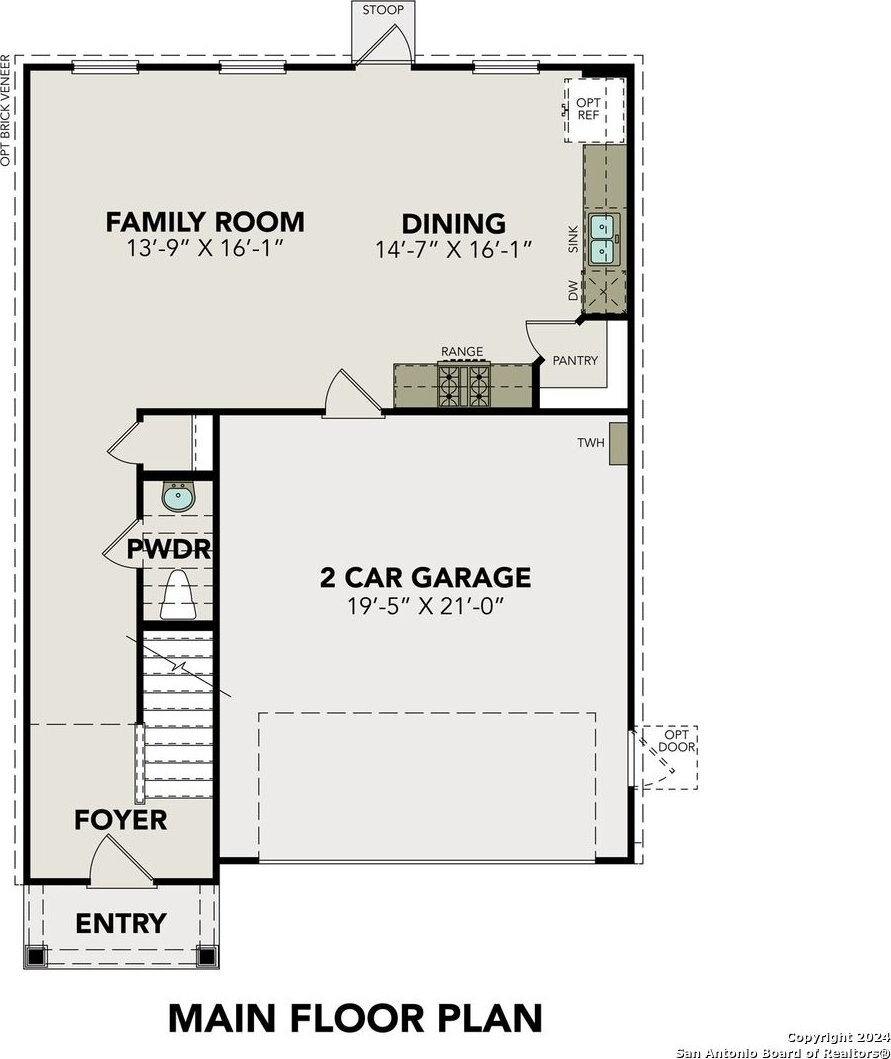 2534 Dry Moss Way, San Antonio, TX 78224 - floor plan