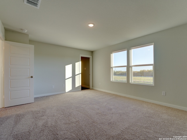 view of carpeted empty room