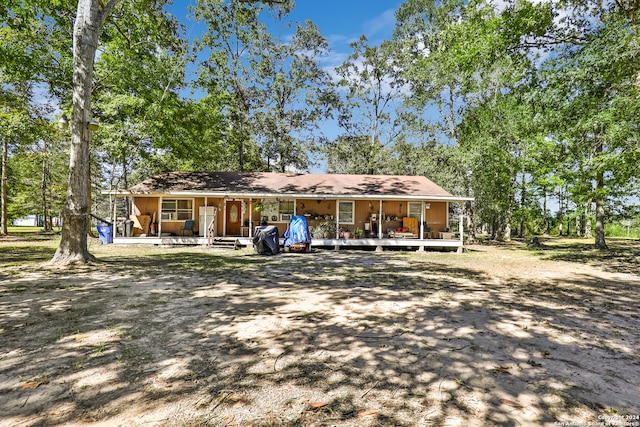 view of front of home with a porch