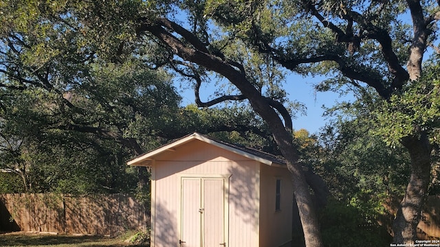 view of outdoor structure