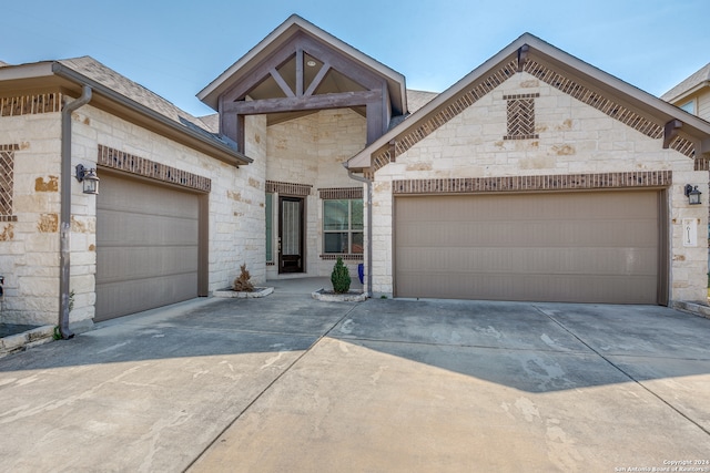 view of front of home featuring a garage