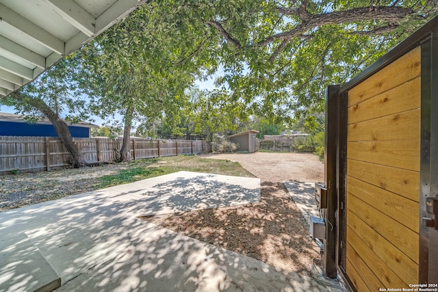 view of yard featuring a patio area