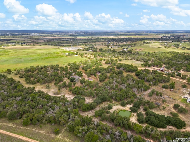 bird's eye view with a rural view