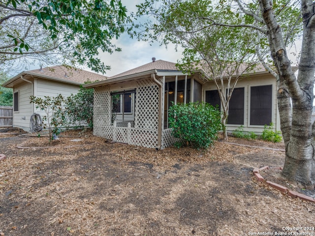 view of back of property