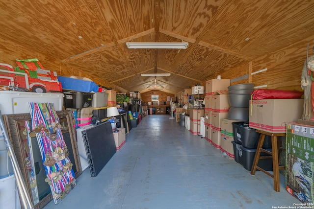 view of storage room