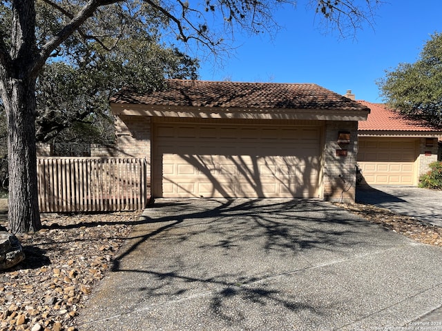 view of single story home